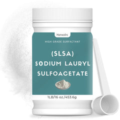 Hznxolrc SLSA powder 1lb package highlights pure organic surfactant for bath bombs.