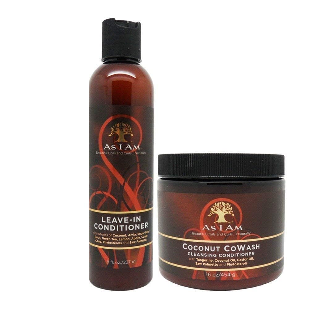 I AM Coconut Cowash Cleansing Conditioner 16oz bottle cleanses scalp and detangles