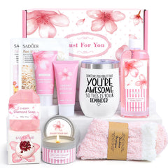 iAOVUEBY bath gift set packaging shown, ready for gifting on birthdays or holidays.