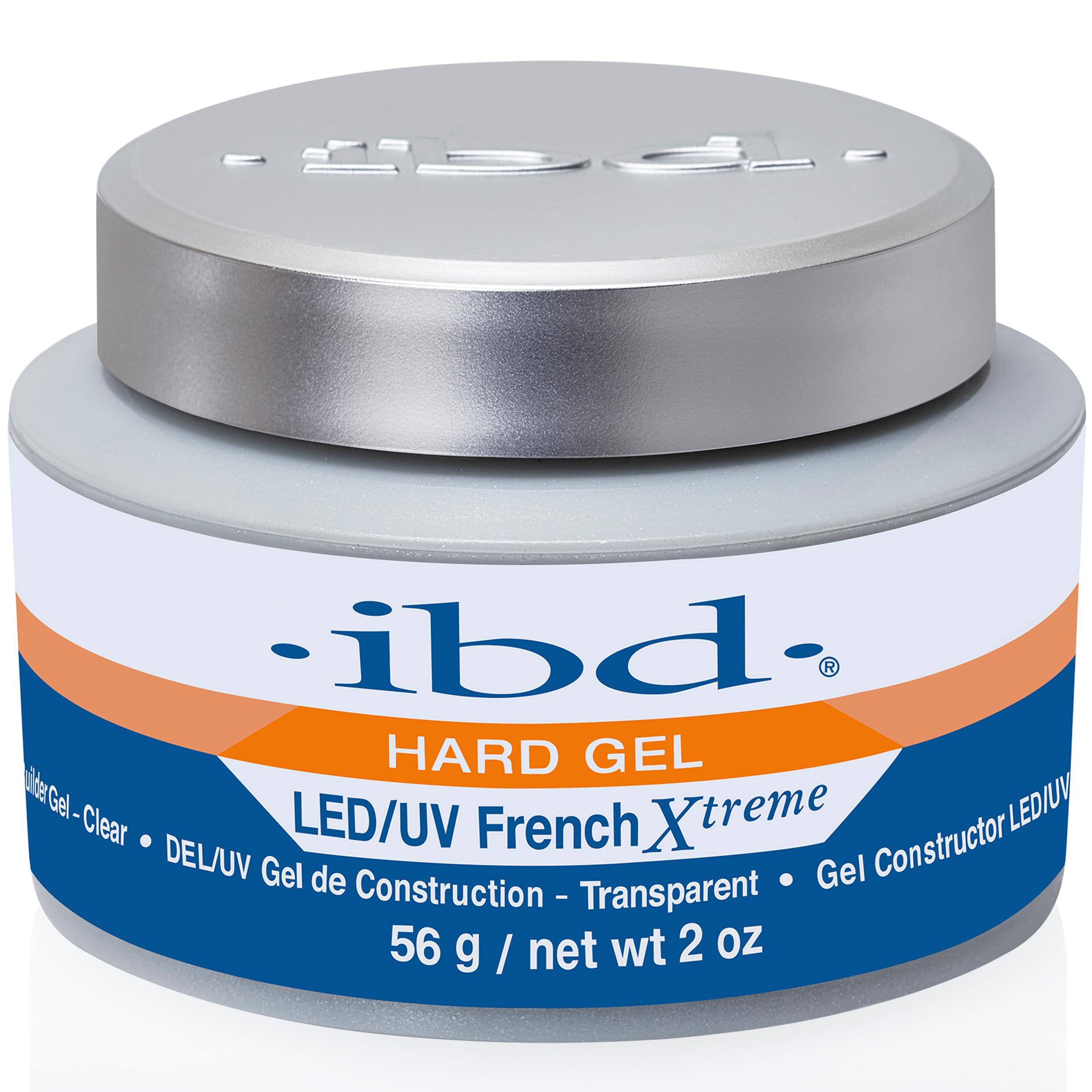IBD hard gel nails clear French extreme for precise salon-grade French tips.