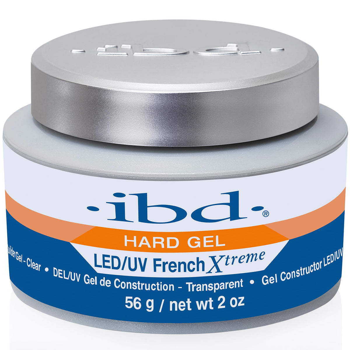 IBD hard gel nails clear French extreme for precise salon-grade French tips.