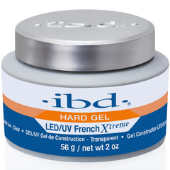 IBD hard gel nails clear French extreme for precise salon-grade French tips.