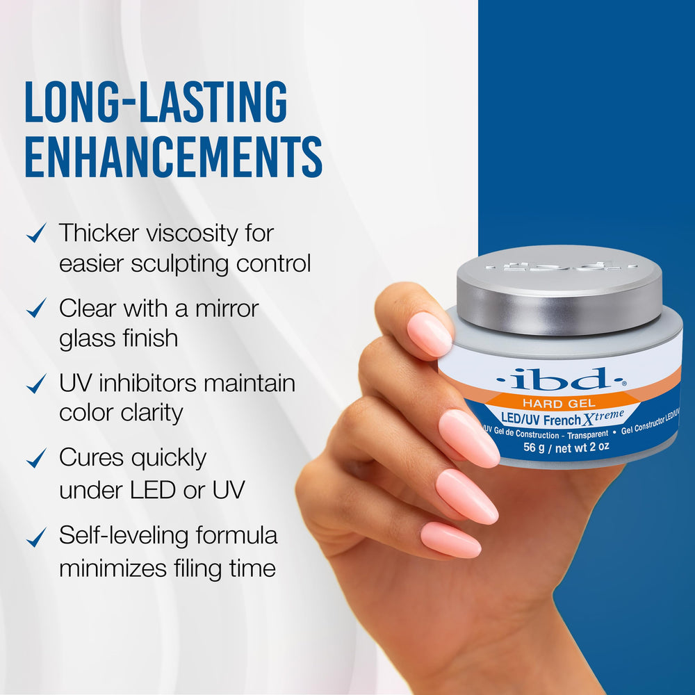 IBD LED/UV cure capability enables quick, efficient nail sessions.