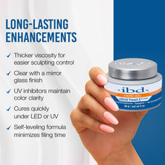 IBD LED/UV cure capability enables quick, efficient nail sessions.