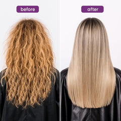 I Belli Capelli Ravenna Blond B-tox Shampoo clarifying bottle close-up for residue removal