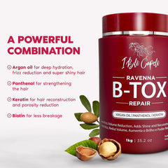 I Belli Capelli Ravenna Repair B-tox application steps guide at home.