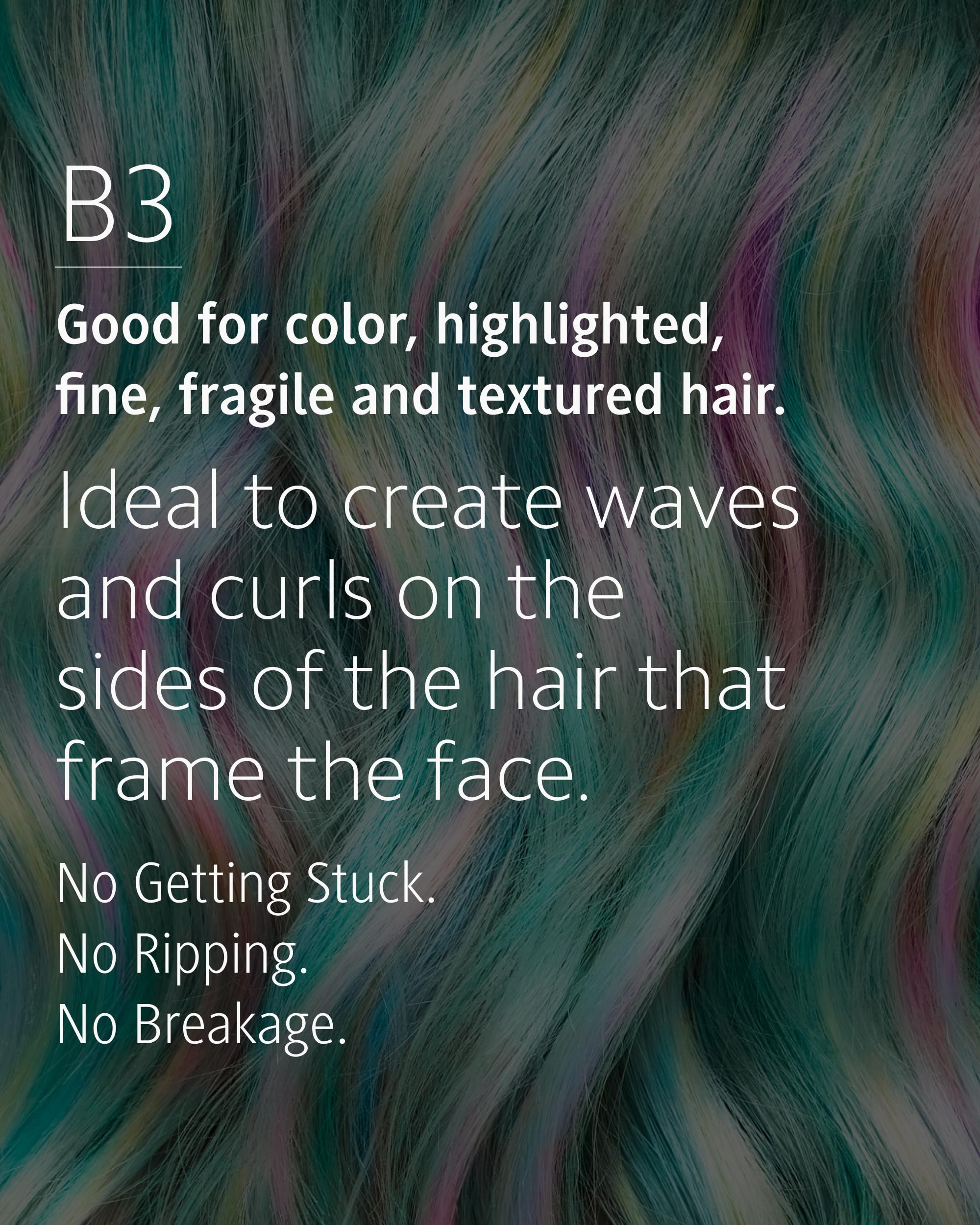 Ibiza Hair boar bristle round brush demo showing beachy waves result