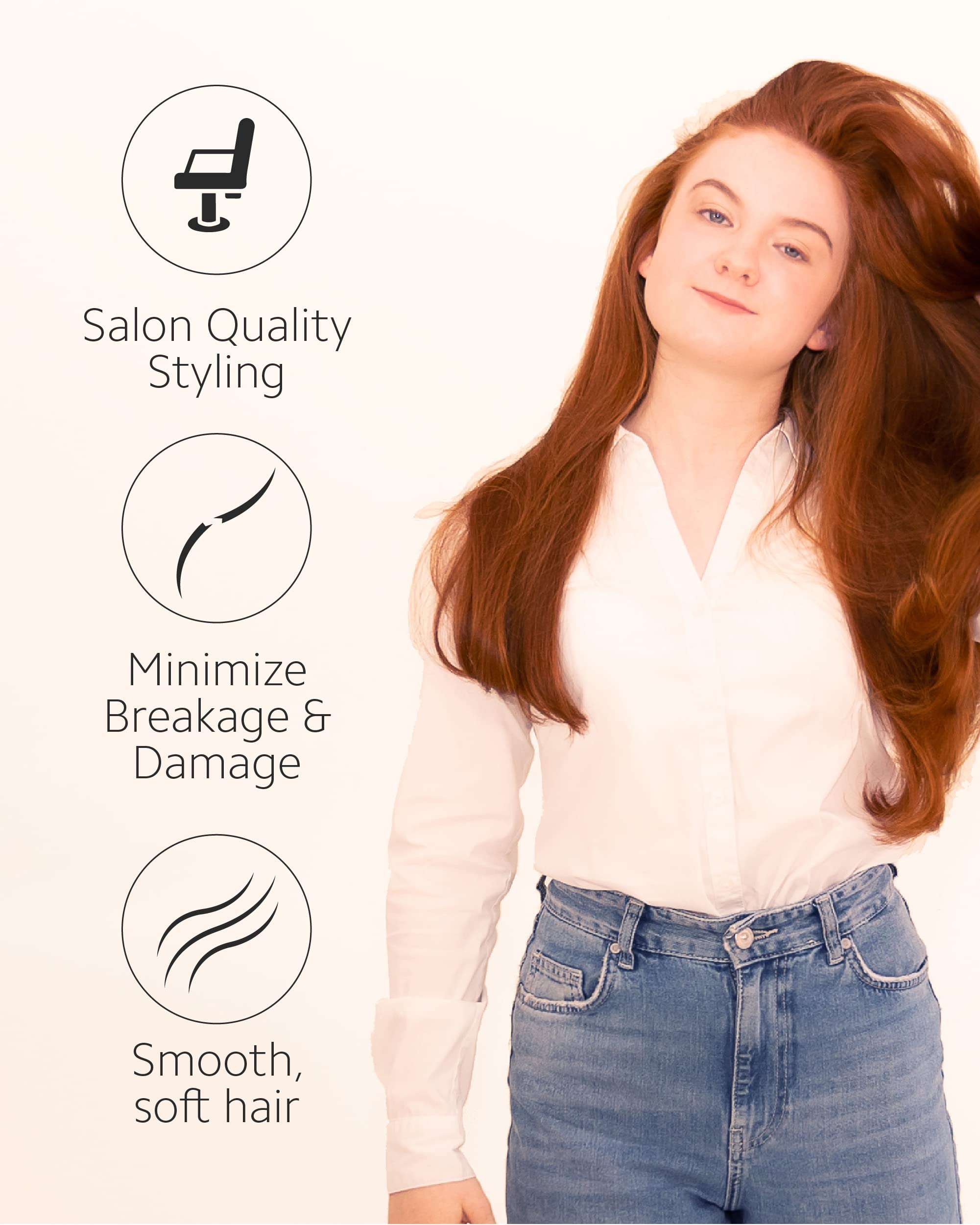 Ibiza Hair Round Boar Bristle Brush reinforced bristles for durability