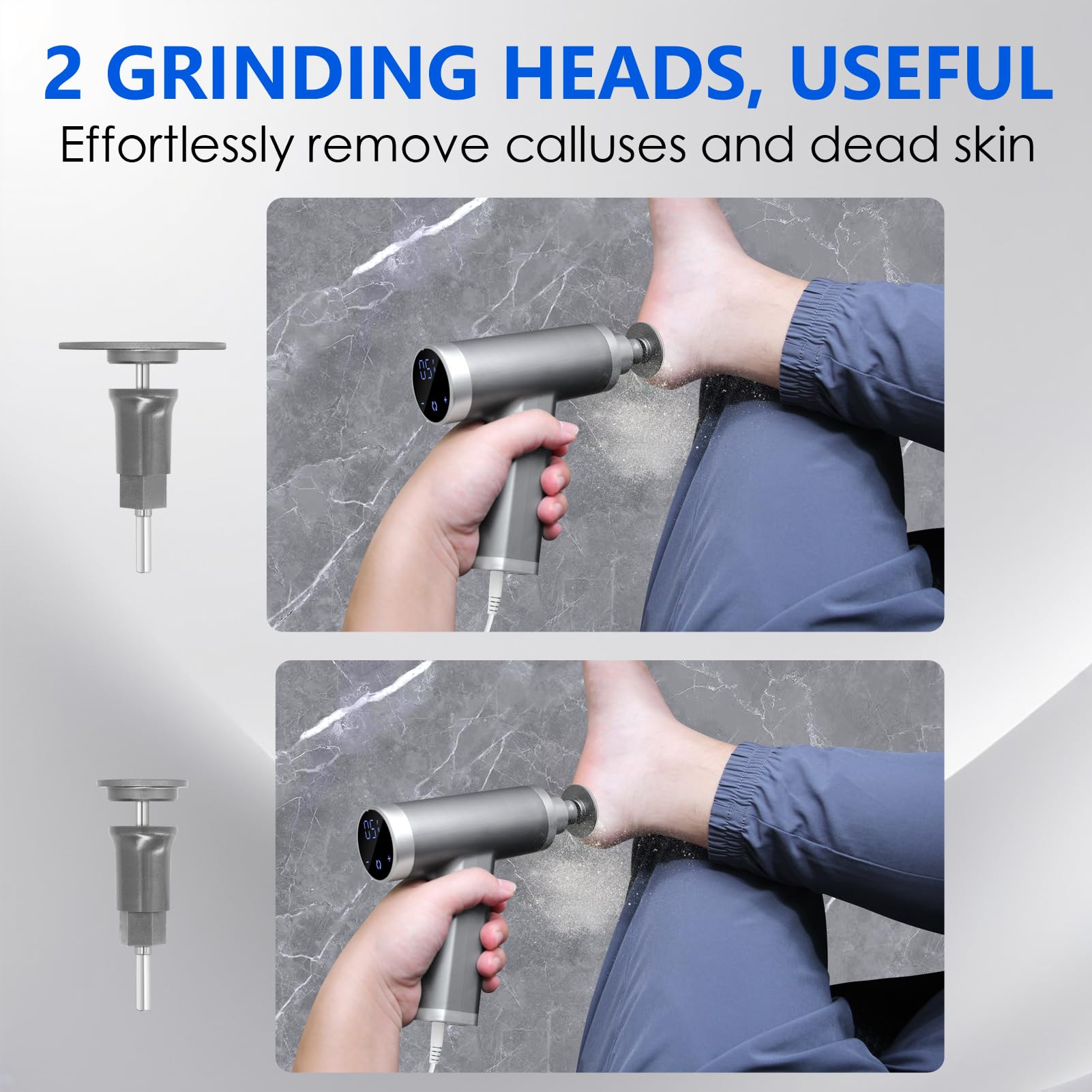 IBN G electric foot file digital display clearly shows speed selection