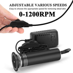 I·B·N G electric foot file close-up with discs for durable sanding