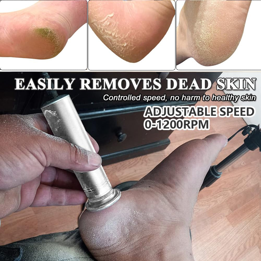 I·B·N G foot file 1200rpm speed dial for customizable pedicure.