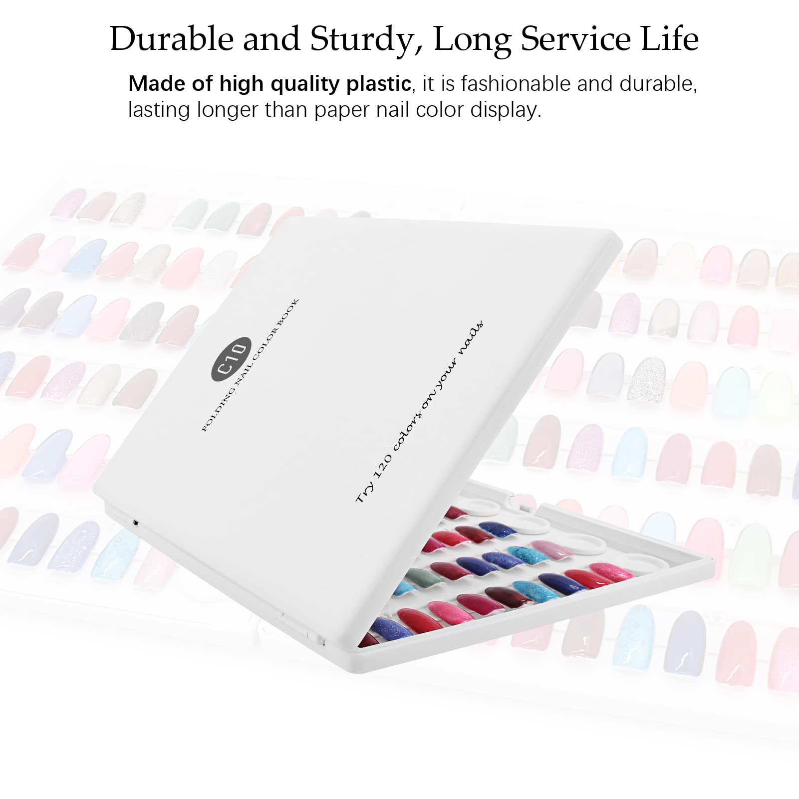 I·B·N G Nail Color Display Book keeps nails organized at home or client sites.