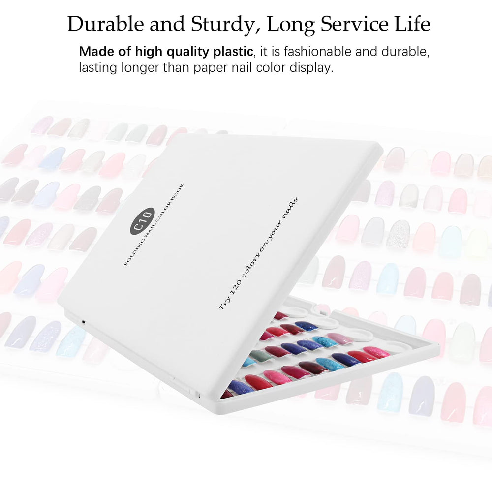 I·B·N G Nail Color Display Book keeps nails organized at home or client sites.