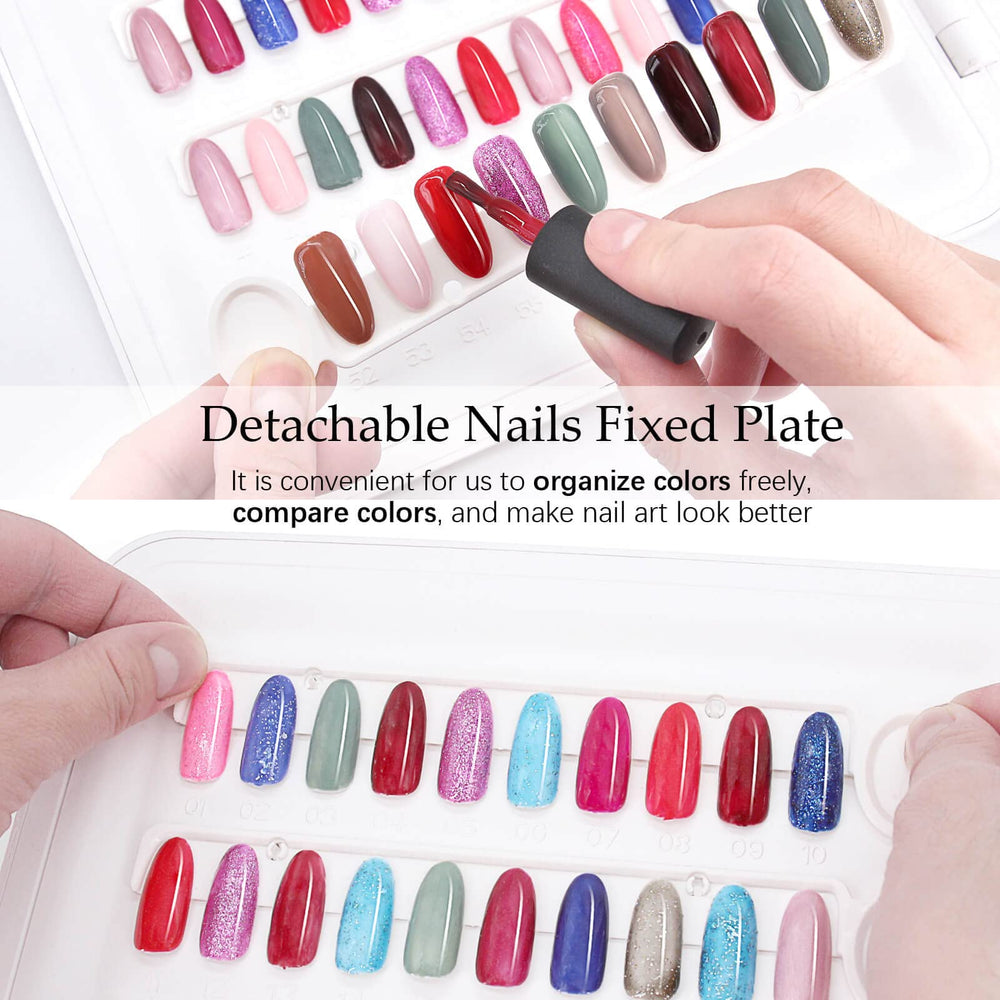 I·B·N G Nail Color Display Book pages present color range for easy comparison.