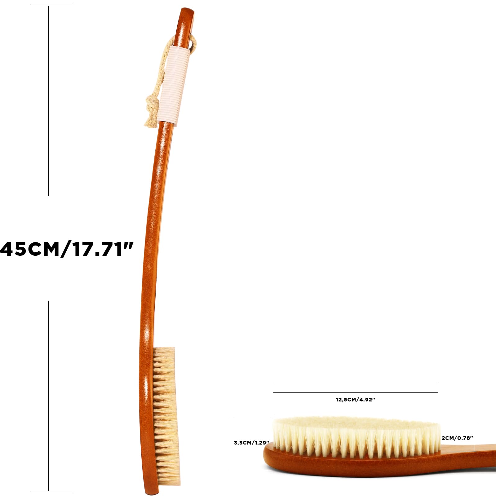 ICANdOIT bamboo long-handle highlights reach for full-body scrubbing