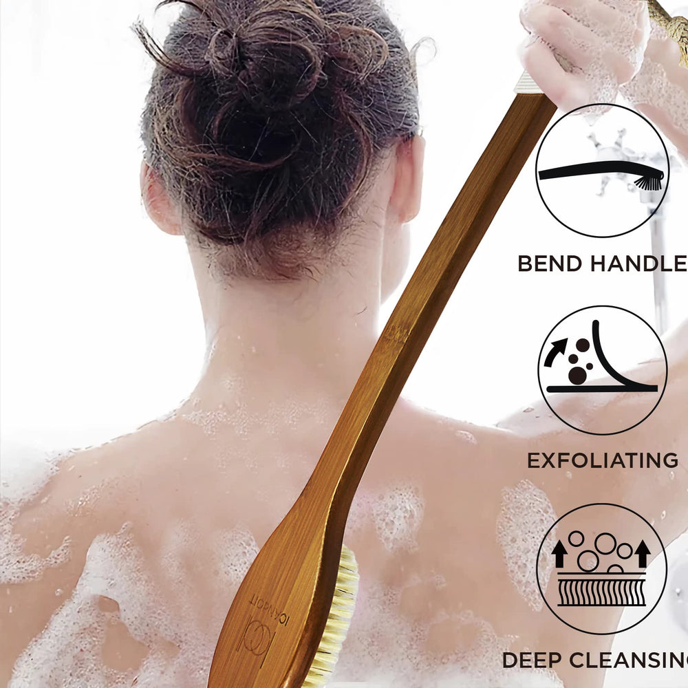 ICANdOIT natural boar bristles detail for dirt and dead skin removal