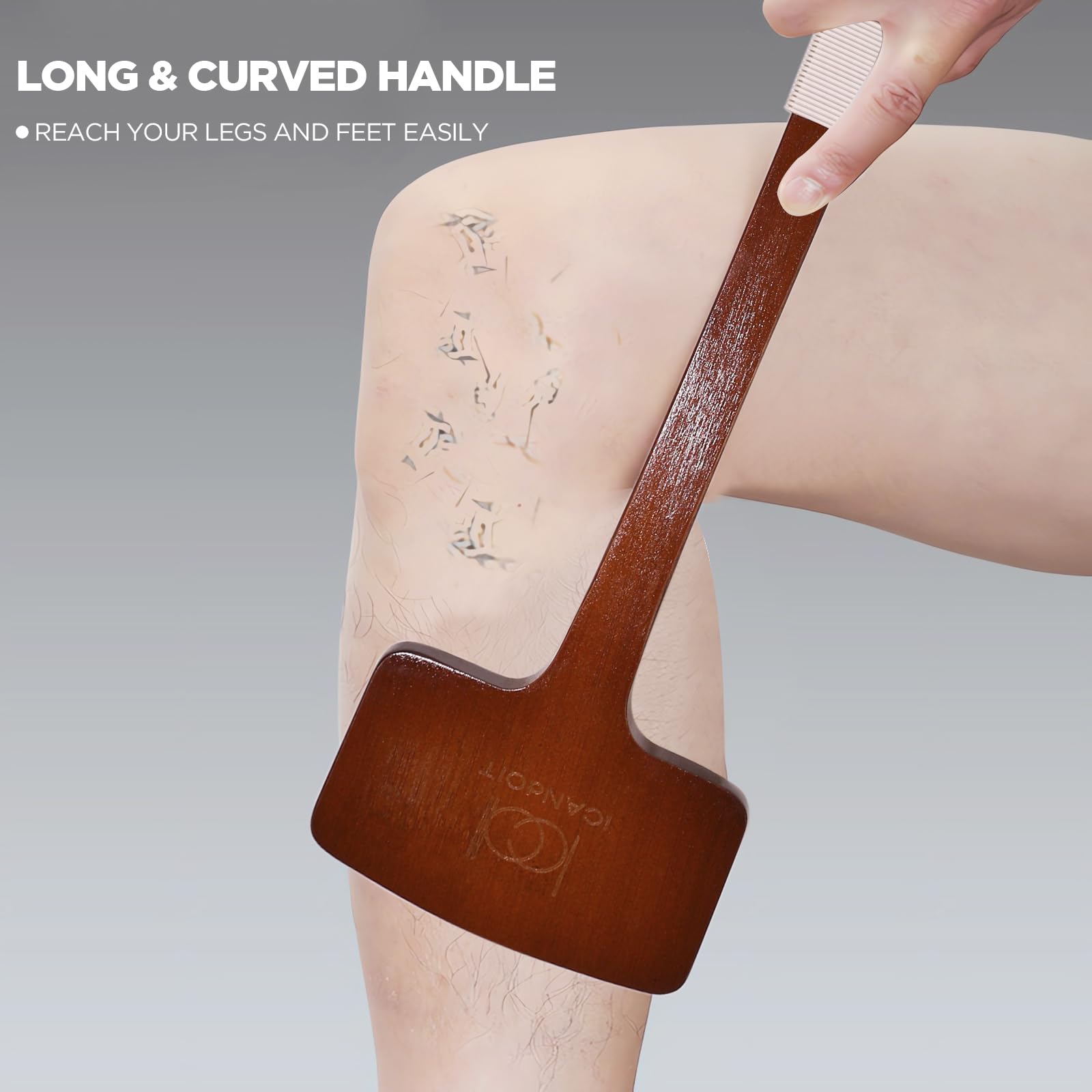 ICANdOIT curved handle design enabling ergonomic cleansing