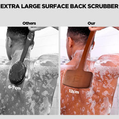 ICANdOIT non-slip grip on back scrubber for safe shower use