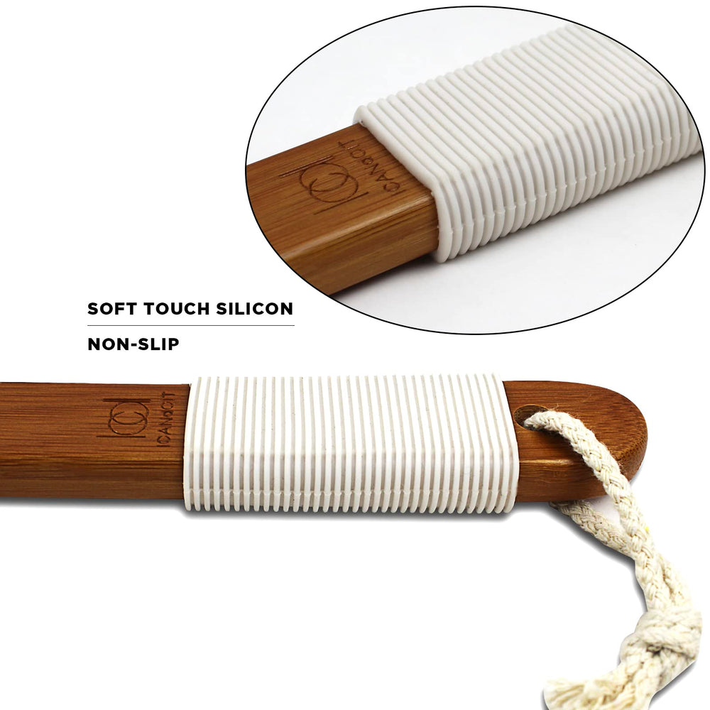 ICANdOIT long-handle back scrub use on shoulders and back