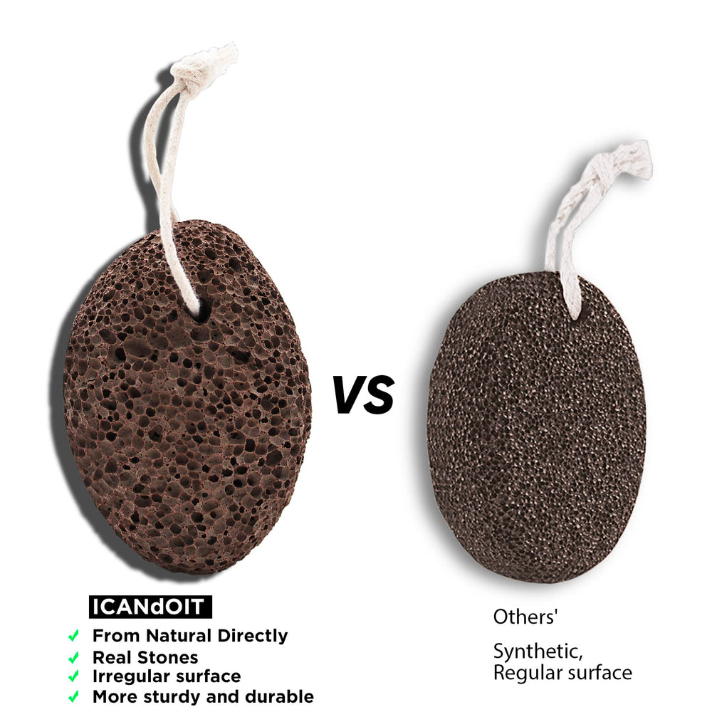 ICANdOIT bath brush with pumice stone offers smooth, refreshed skin after showers.