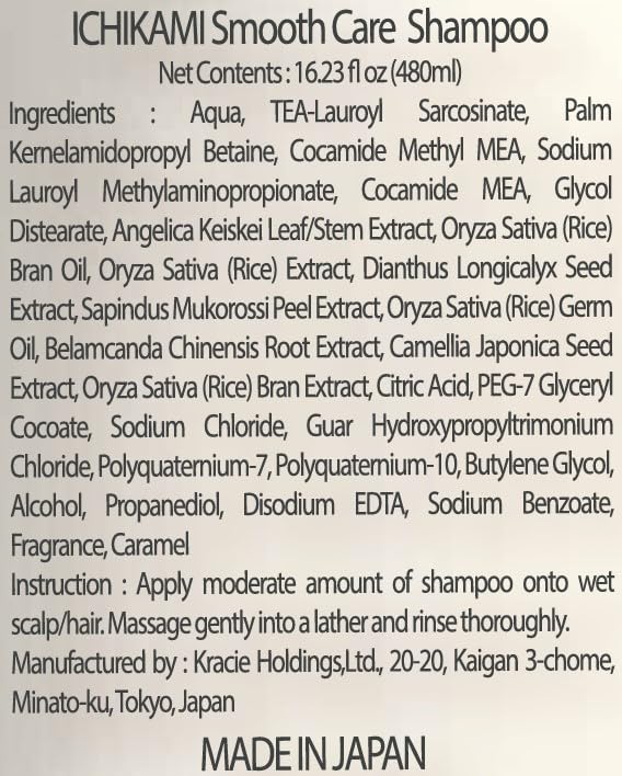 Ichikami shampoo in hand ready to cleanse and refresh