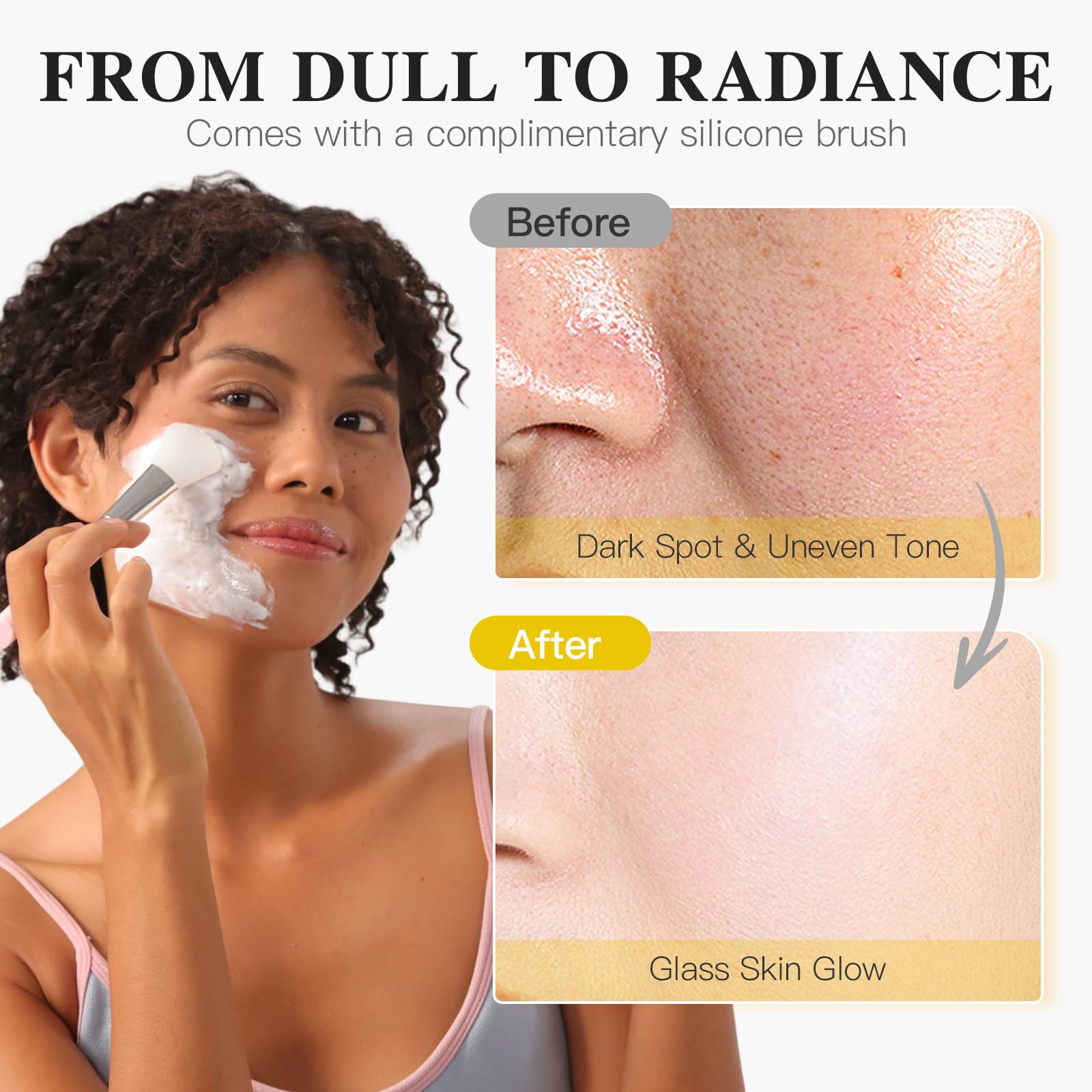 ICIKOL after-peel close-up features clearer, refined skin texture.