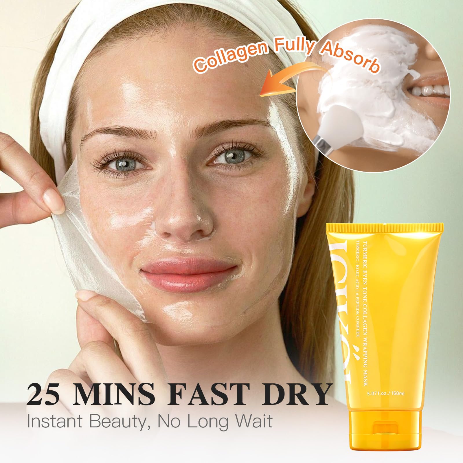 ICIKOL mask peeling action reveals clean pores during peeling.