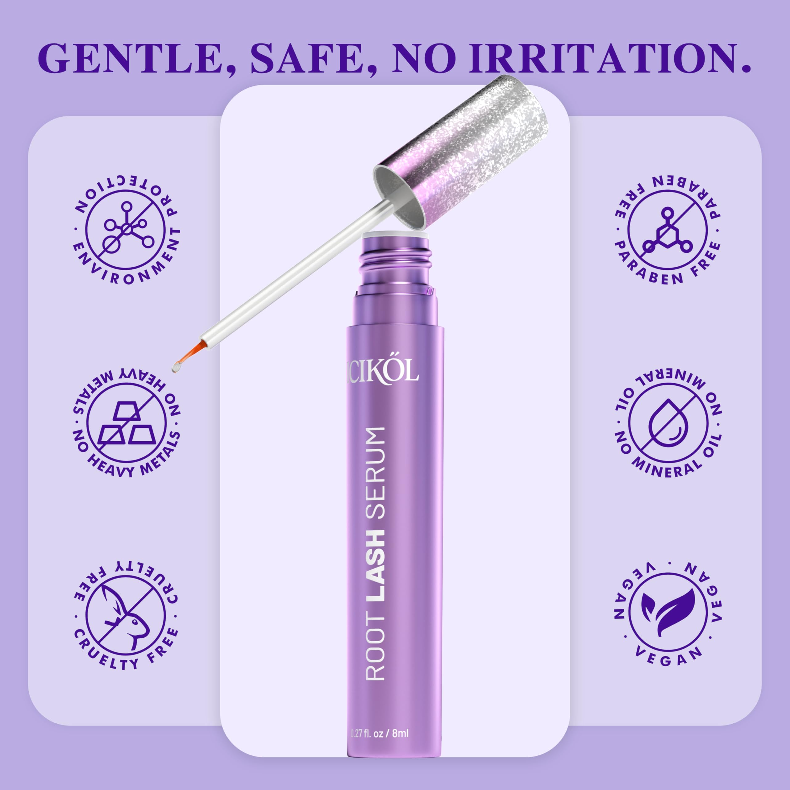 ICIKOL vegan cruelty-free icon highlighting ethical formula