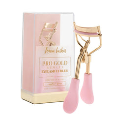 Icona Lashes eyelash curler with 24K gold plating for precise curl.