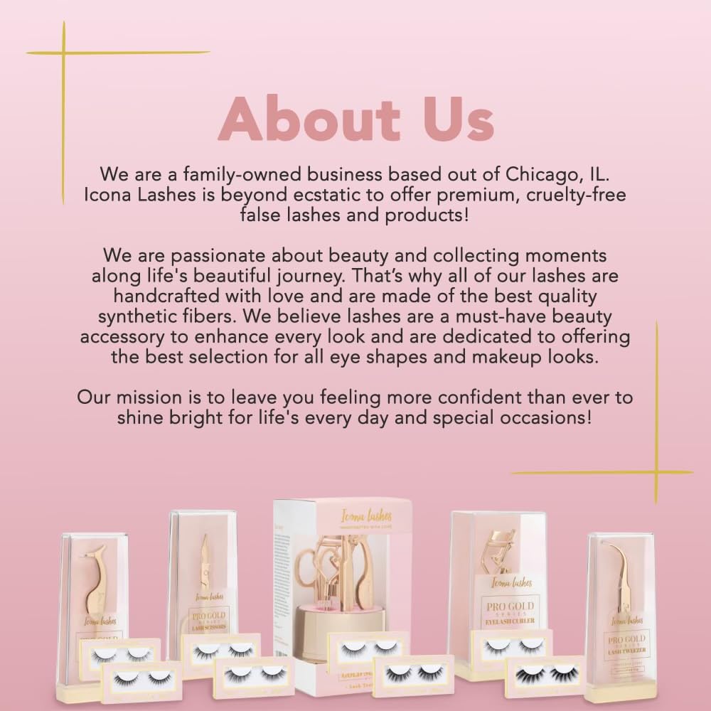 Icona Lashes premium packaging highlighting luxury quality and durable finish.