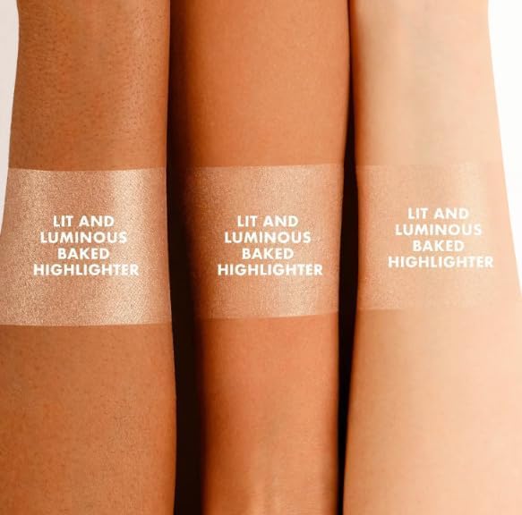 ICONIC LONDON Lit and Luminous highpoints-glow on cheekbones for radiant diffusion.