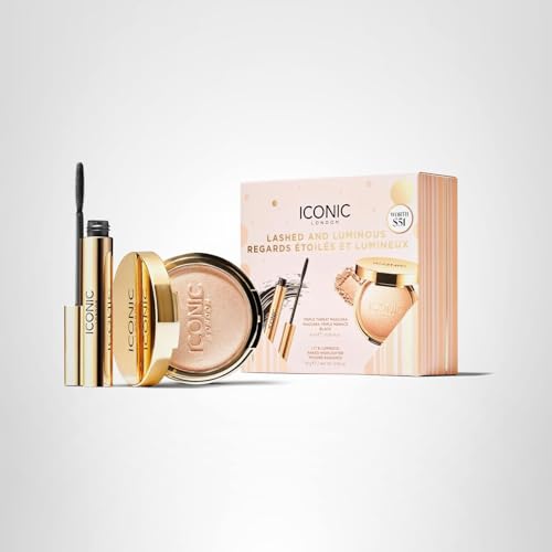Iconic London makeup look featuring lashes and luminous glow.