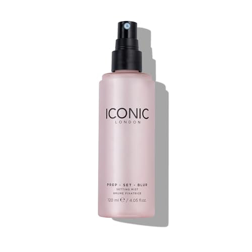 ICONIC LONDON Prep Set Blur mist dispenses a long-wearing finish.