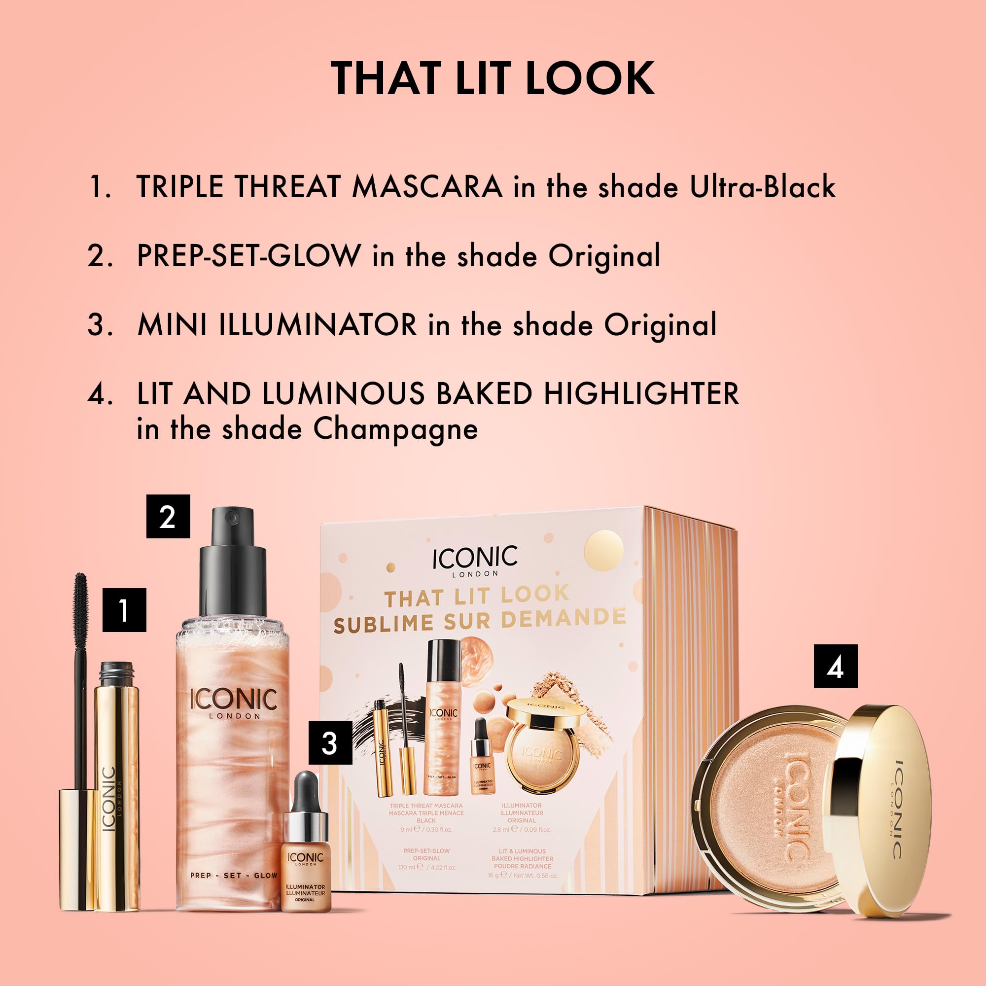 ICONIC LONDON Prep-Set-Glow Original primer tube ready to prime and brighten skin.