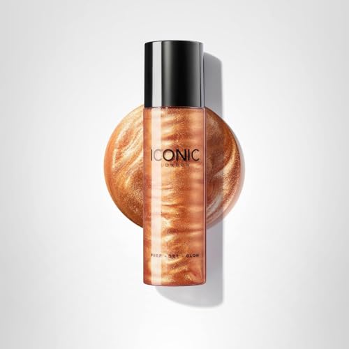 ICONIC LONDON Prep-Set-Glow packaging emphasizes vegan, cruelty-free ethics.