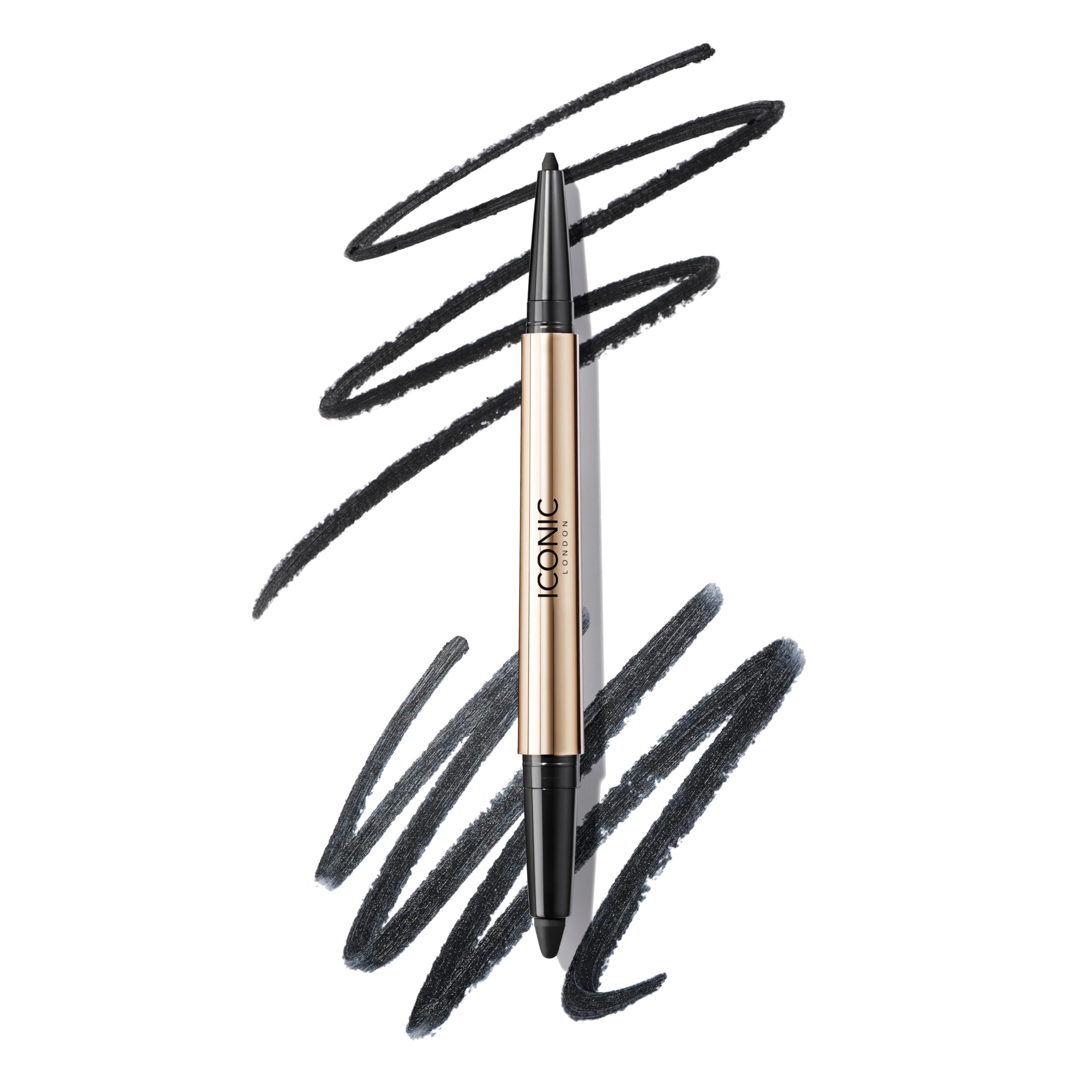 ICONIC LONDON Smokey Eye Duo shadow swatch for rich, dramatic color.