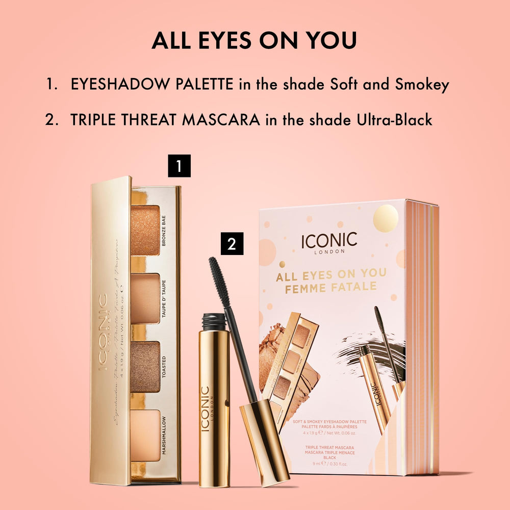 ICONIC LONDON Triple Threat Mascara brush detail for precise volume and lift.