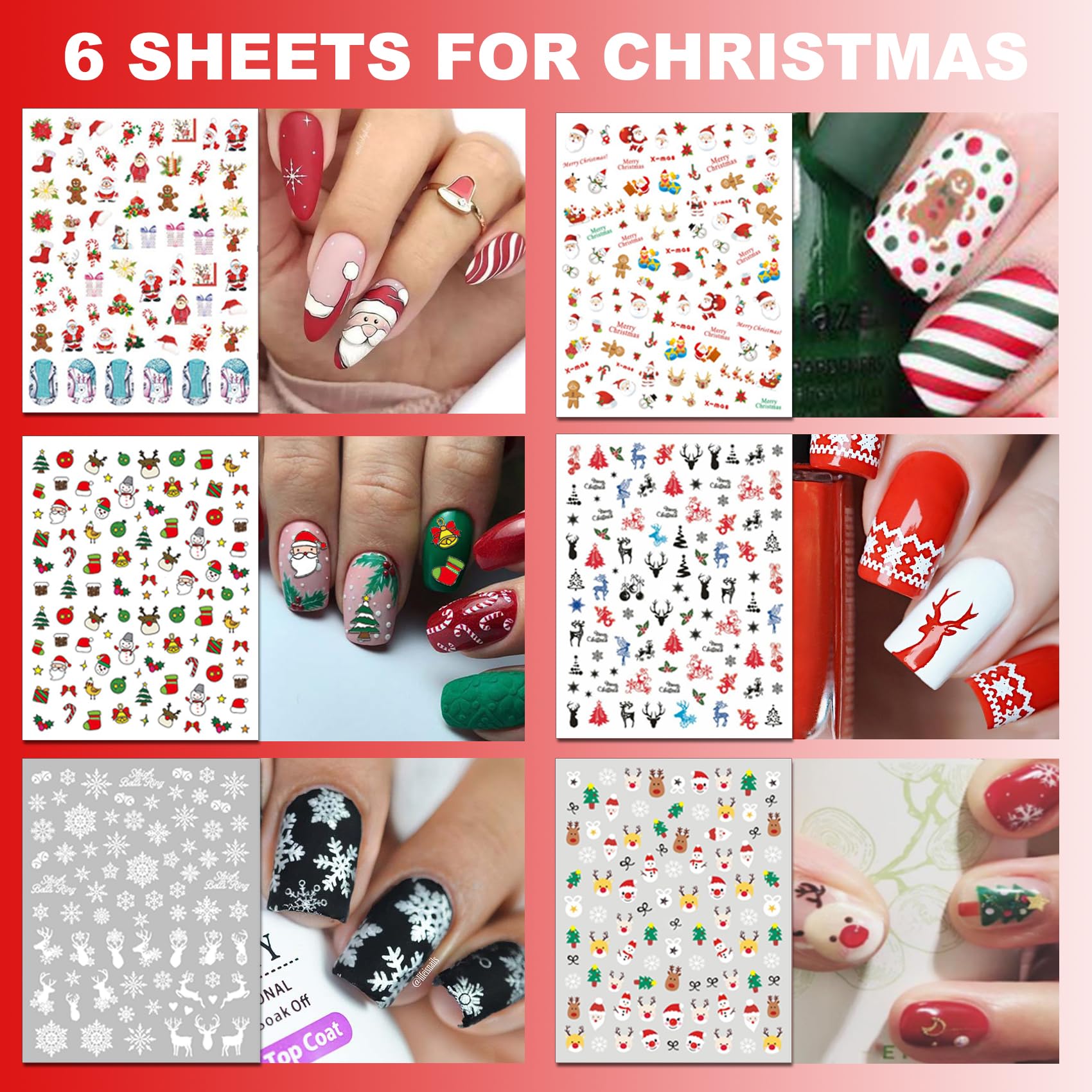 IDDFEVE all-year designs nail decals for quick at-home DIY nail art