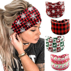 IDDFEVE 4pc Christmas headbands set for festive styling and photos