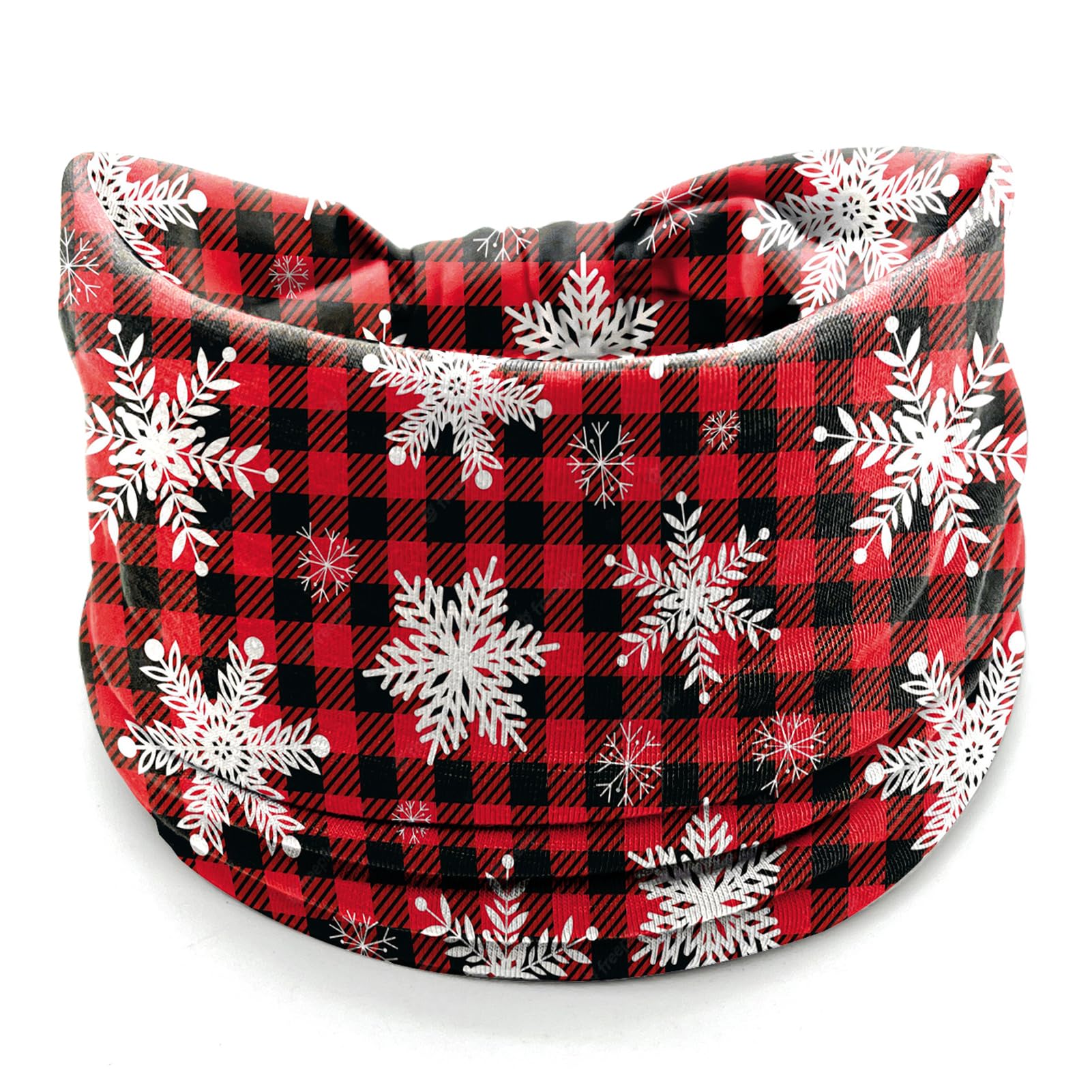 IDDFEVE snowflake plaid headband adds seasonal charm to holiday outfits
