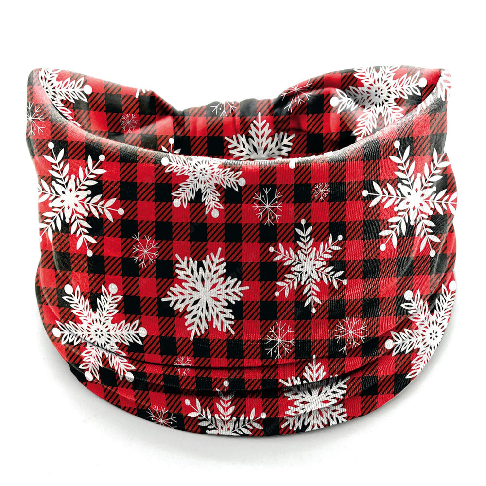 IDDFEVE snowflake plaid headband adds seasonal charm to holiday outfits