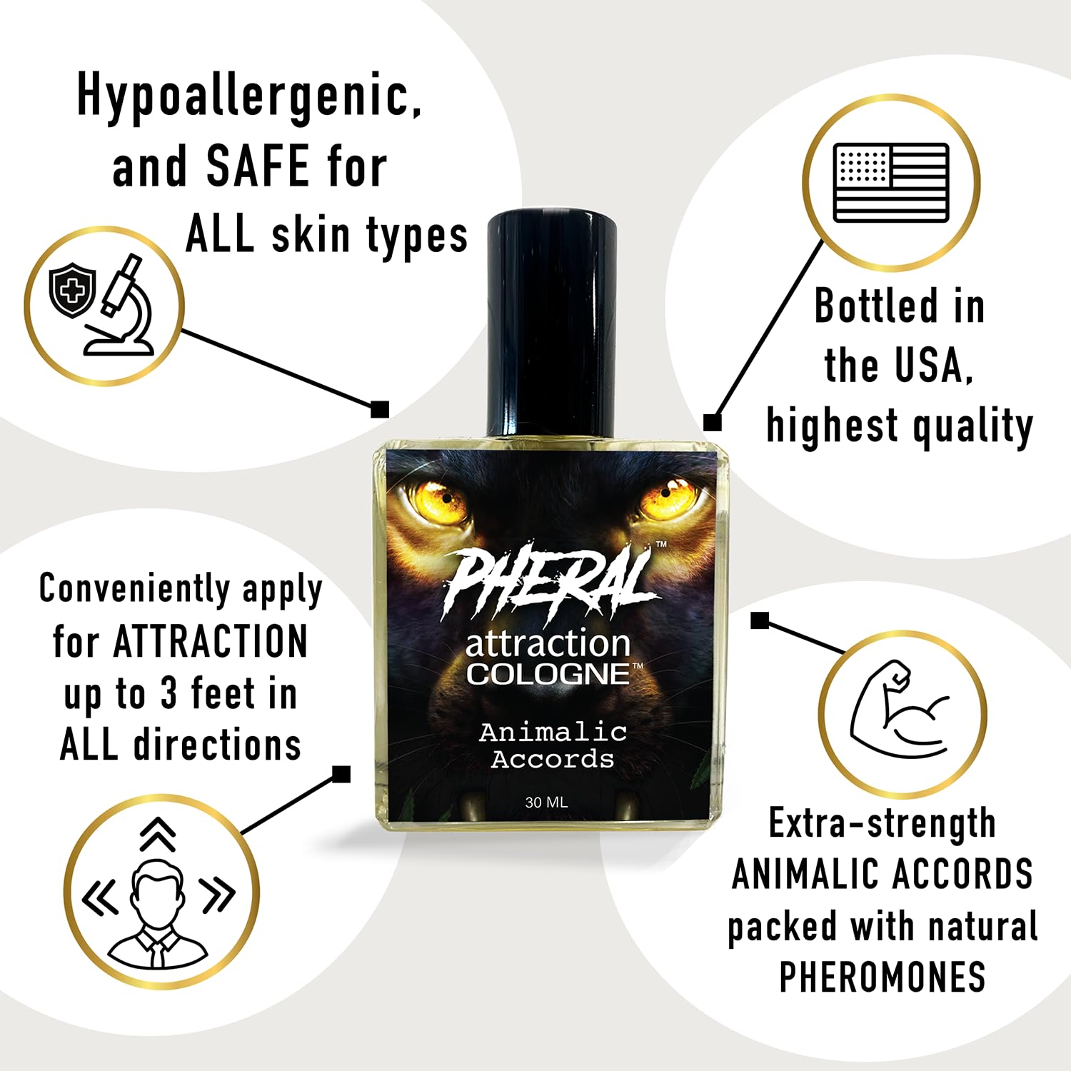 Ideal Male Labs Pheral travel-size bottle for discreet, on-the-go confidence.