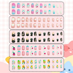 Ideal Swan easy-application jelly gel shows simple press-on process for kids