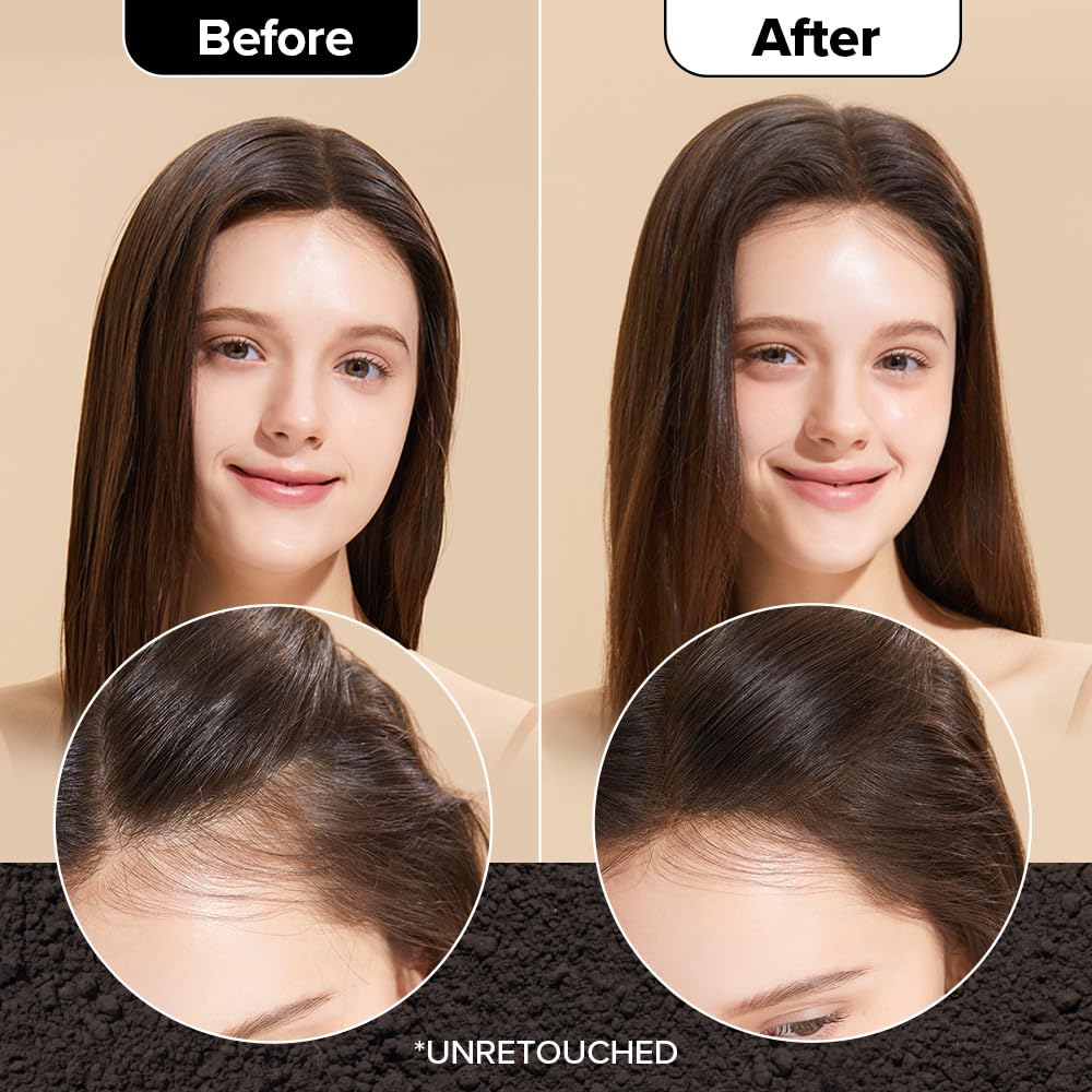 I DEW CARE dry shampoo travel size on hair for quick refresh