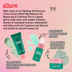 I DEW CARE Heartleaf extract closeup highlighting calming, clarifying benefits.