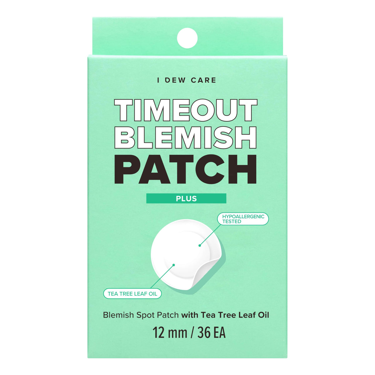 I DEW CARE hydrocolloid patch timeout blemish closeup showing impurity absorption