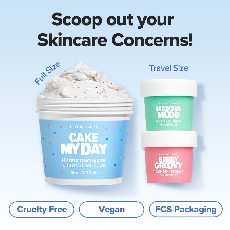 I DEW CARE Scoop Party multi-color masks provide a fun spa-like experience
