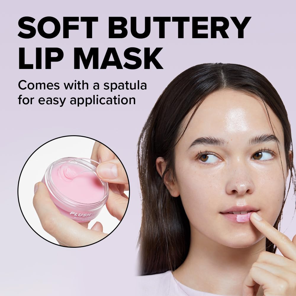 I DEW CARE spatula included for hygienic lip mask application.