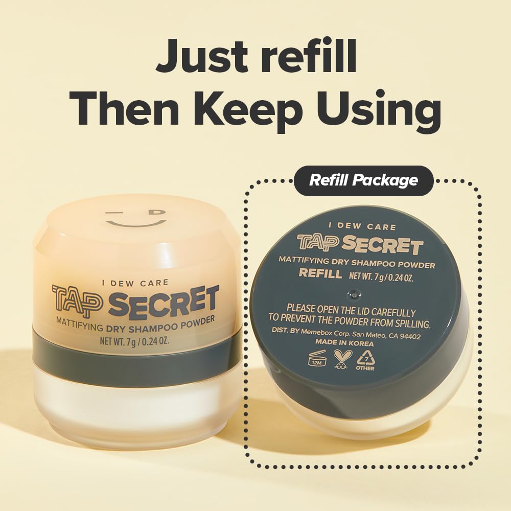 I DEW CARE Tap Secret biotin-boosted formula highlighted on packaging.
