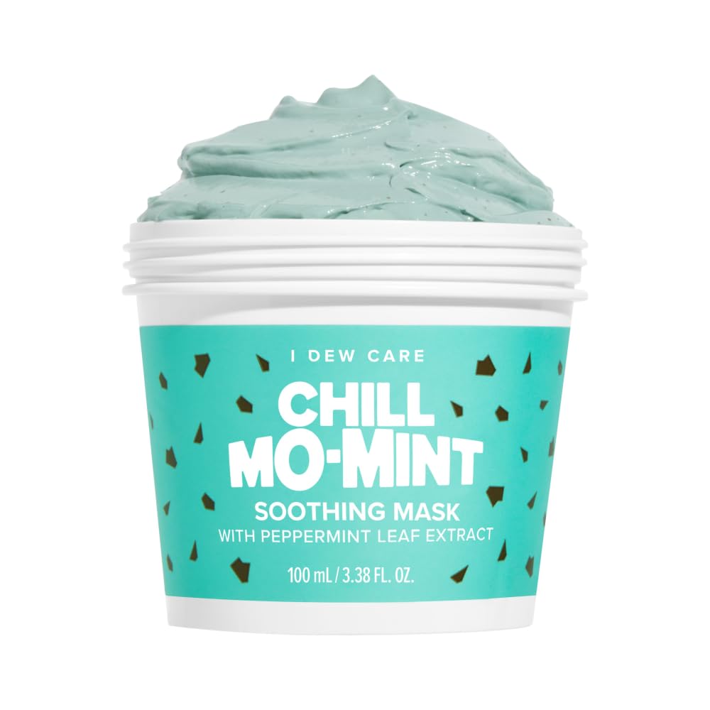 I DEW CARE Chill Mo-Mint packshot shows soothing mint formula for calm skin.